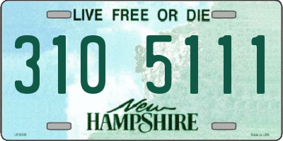 NH license plate 3105111