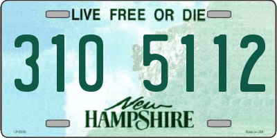 NH license plate 3105112