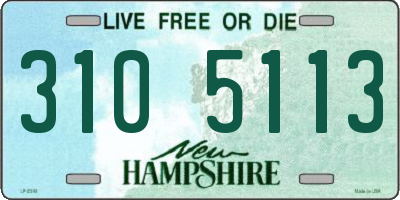 NH license plate 3105113