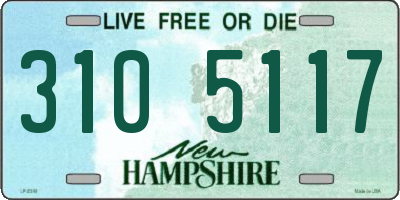 NH license plate 3105117