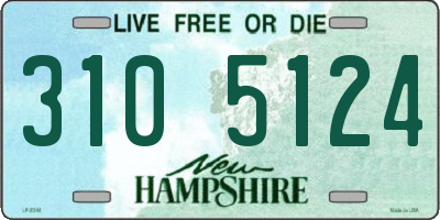 NH license plate 3105124
