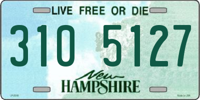 NH license plate 3105127