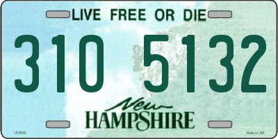 NH license plate 3105132