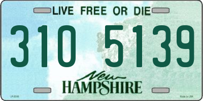 NH license plate 3105139