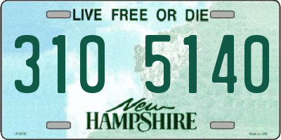 NH license plate 3105140