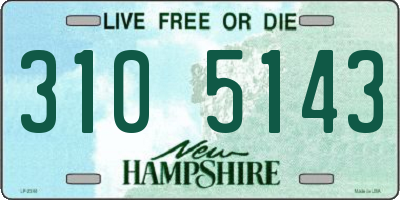 NH license plate 3105143