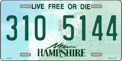 NH license plate 3105144