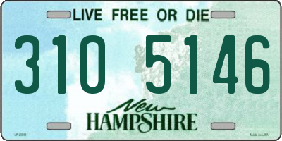 NH license plate 3105146