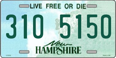 NH license plate 3105150