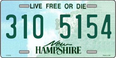 NH license plate 3105154