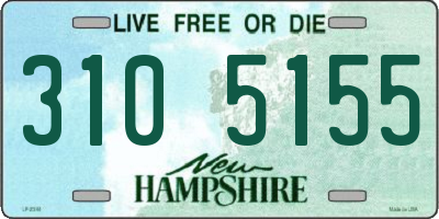 NH license plate 3105155