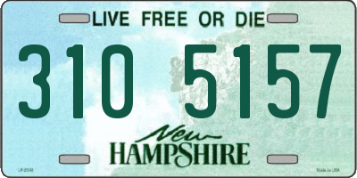NH license plate 3105157