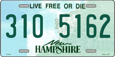 NH license plate 3105162