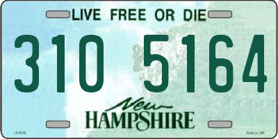 NH license plate 3105164