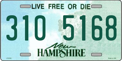 NH license plate 3105168