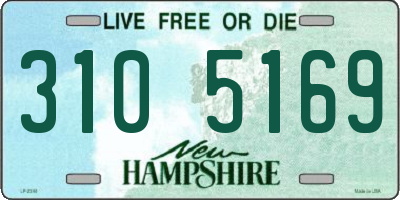 NH license plate 3105169