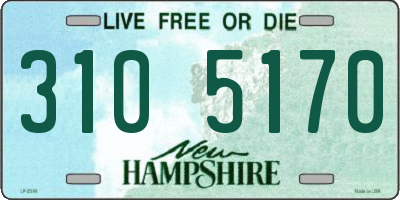 NH license plate 3105170