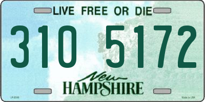 NH license plate 3105172