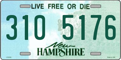 NH license plate 3105176