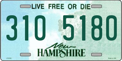 NH license plate 3105180