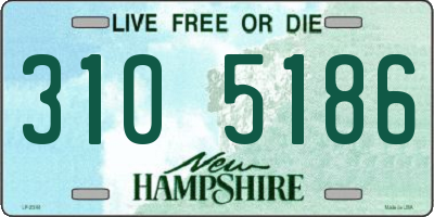 NH license plate 3105186