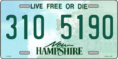 NH license plate 3105190