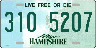 NH license plate 3105207