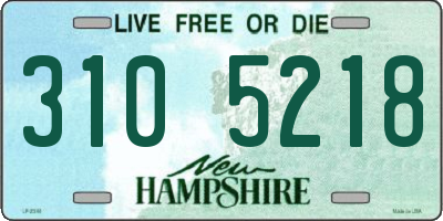 NH license plate 3105218