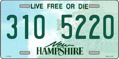 NH license plate 3105220