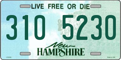 NH license plate 3105230