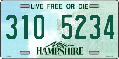 NH license plate 3105234
