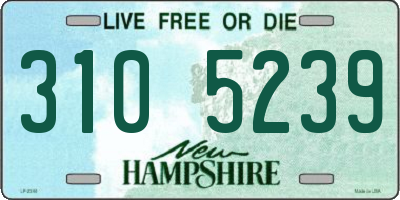 NH license plate 3105239