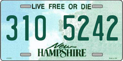 NH license plate 3105242