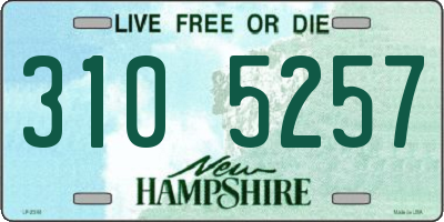 NH license plate 3105257
