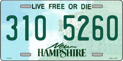 NH license plate 3105260
