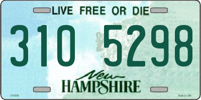 NH license plate 3105298