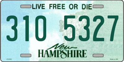 NH license plate 3105327