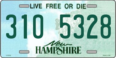 NH license plate 3105328
