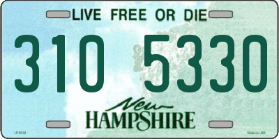 NH license plate 3105330