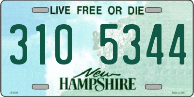 NH license plate 3105344