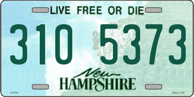 NH license plate 3105373