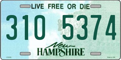 NH license plate 3105374
