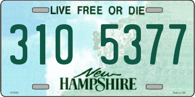 NH license plate 3105377