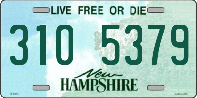 NH license plate 3105379