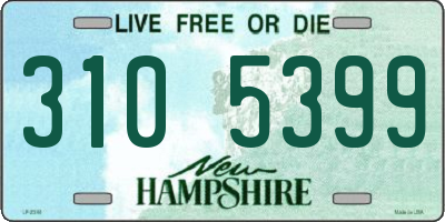 NH license plate 3105399