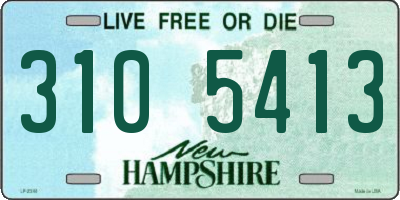 NH license plate 3105413