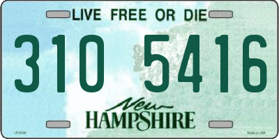 NH license plate 3105416