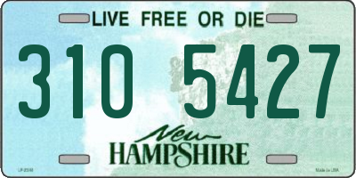 NH license plate 3105427