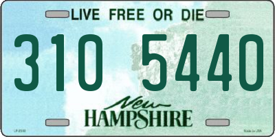 NH license plate 3105440