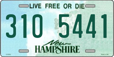 NH license plate 3105441